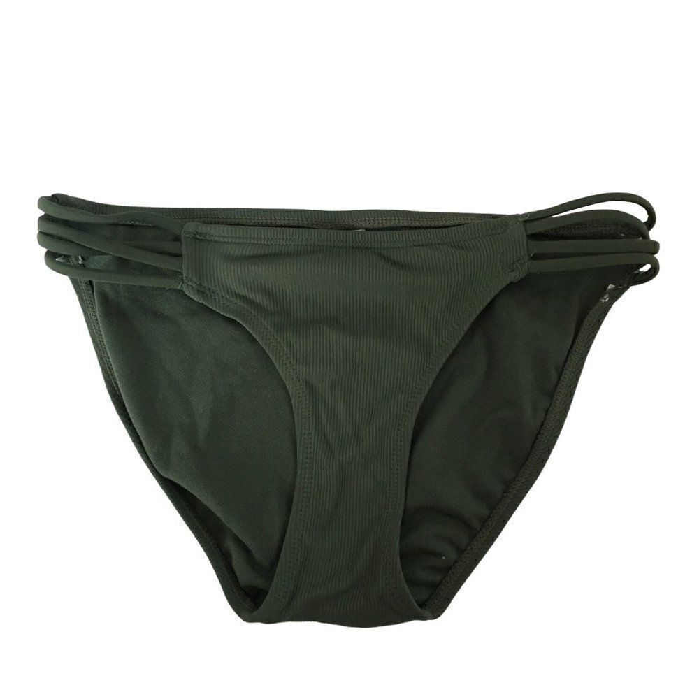 Exhilaration Bikini style bathing suit bottom XS Olive green Polyester